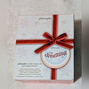 Philosophy I'm Dreaming Bundle  Two White Cranberry White Peach. NWT